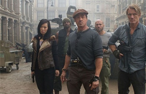 Une scène du film The Expendables 2