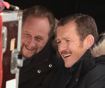 Sur le plateau du film Rien à déclarer