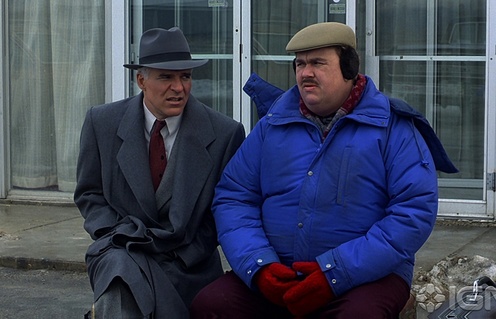 Une scène du film Planes, Trains & Automobiles