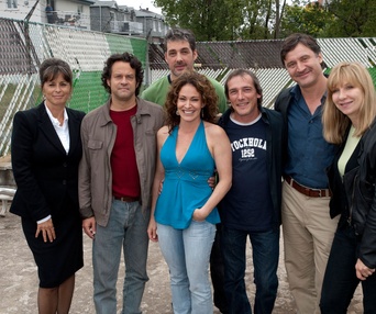 Sur le plateau du film Route 132