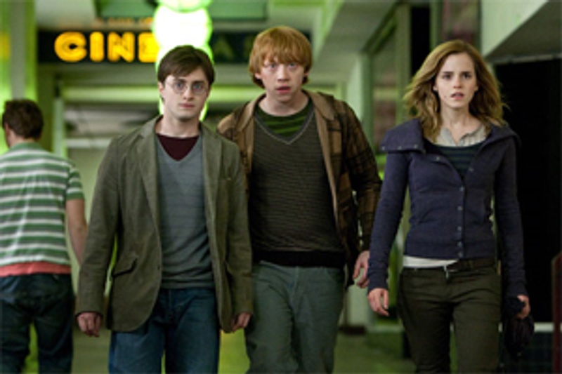 Daniel Radcliffe, Emma Watson, Rupert Grint dans Harry Potter and the Deathly Hollows