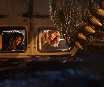 Une scène du film Jurassic World: Dominion