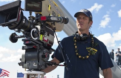 Peter Berg sur le plateau de Battleship