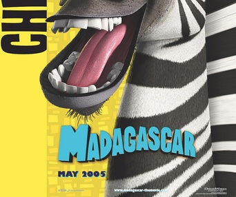 Affiche américaine du film Madagascar