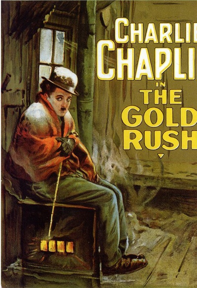 Affiche d'époque du film The Gold Rush