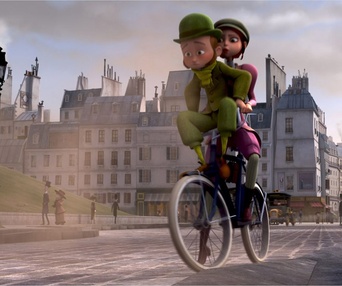 Une scène du film Un monstre à Paris