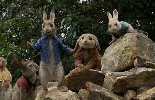 Une scène du film Peter Rabbit