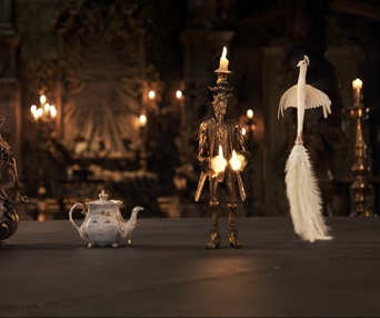 Une scène du film Beauty and the Beast