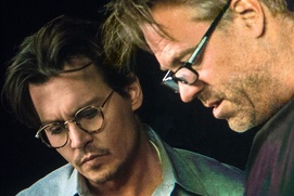 Sur le plateau du film Transcendence
