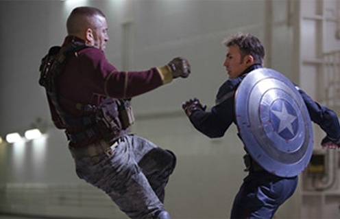 Une scène du film Captain America:The Winter Soldier