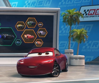 Une scène du film Cars 3