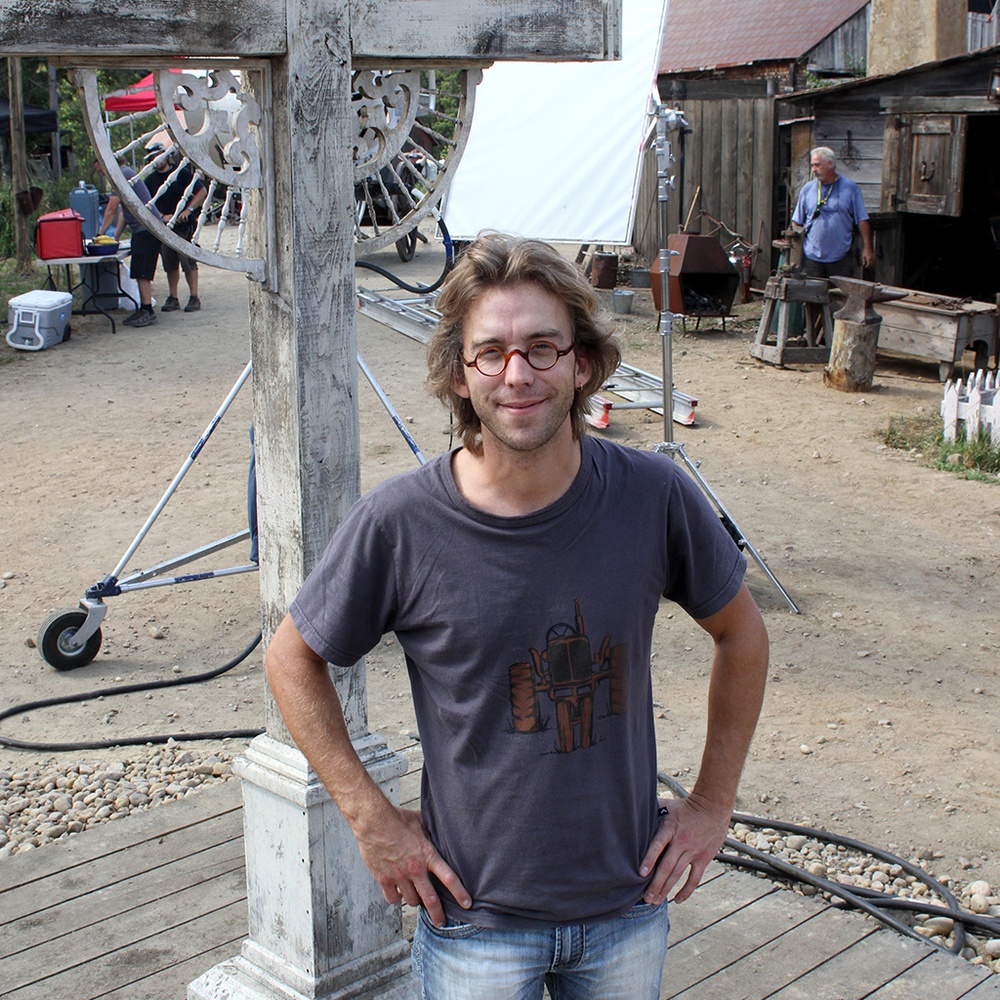Sur le plateau du film Ésimésac