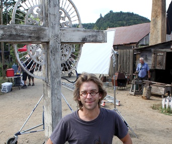 Sur le plateau du film Ésimésac