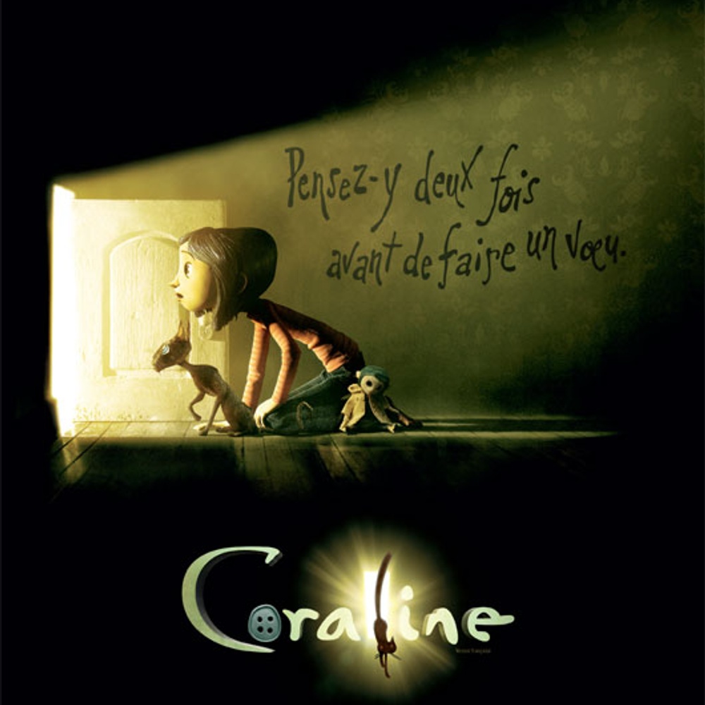 Galerie - Primeur : Affiche en français du film d'animation Coraline