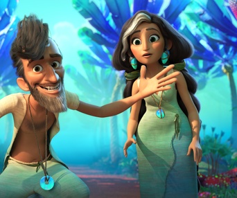 Une scène du film The Croods: A New Age