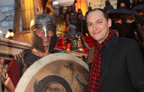 Louis Leterrier sur le plateau de Clash of the Titans