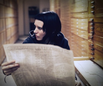 Une scène du film The Girl with the Dragon Tattoo