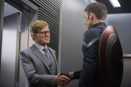 Une scène du film Captain America: The Winter Soldier Une scène du film Captain America: The Winter Soldier
