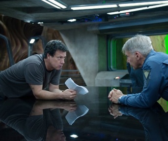 Sur le plateau du film Ender's Game