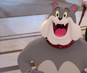 Une scène du film Tom and Jerry