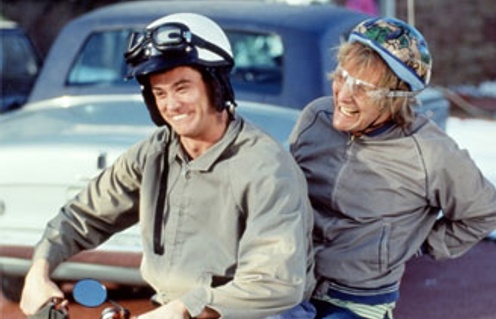 Jim Carrey et Jeff Daniels dans le film Dumb & Dumber