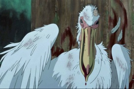 Une scène du film The Boy and the Heron Une scène du film The Boy and the Heron