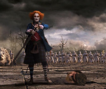 Une scène du film Alice in Wonderland