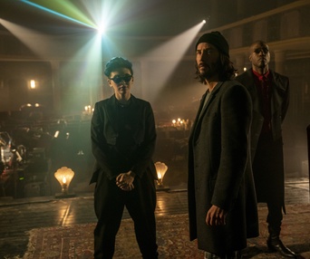 Une scène du film The Matrix Resurrections