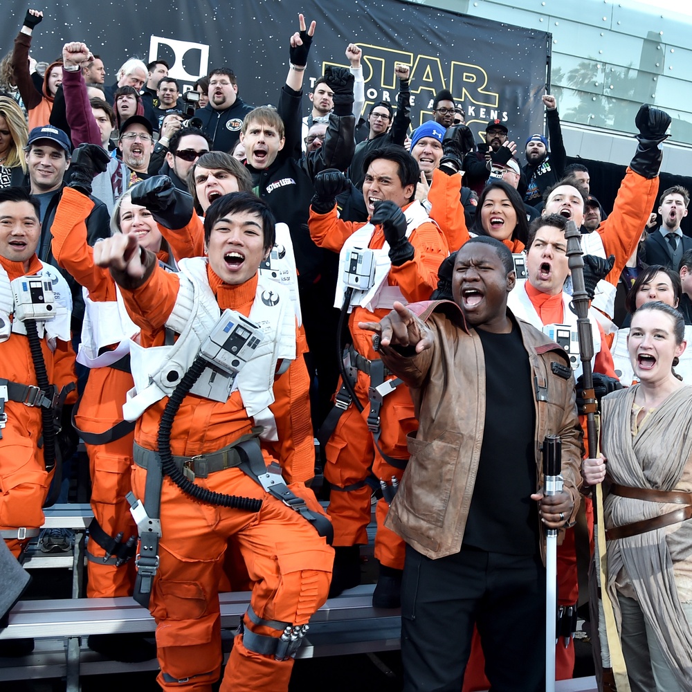 Sur le tapis rouge de Star Wars: The Force Awakens