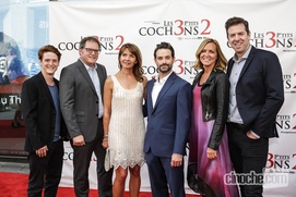 Sur le tapis rouge du film Les 3 p'tits cochons 2