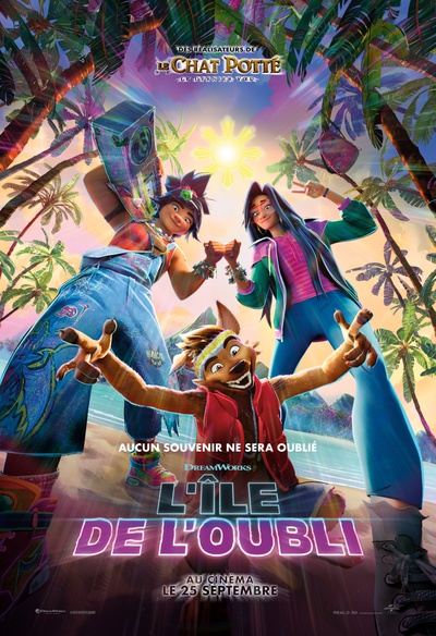 Affiche en français du film L'île de l'oubli