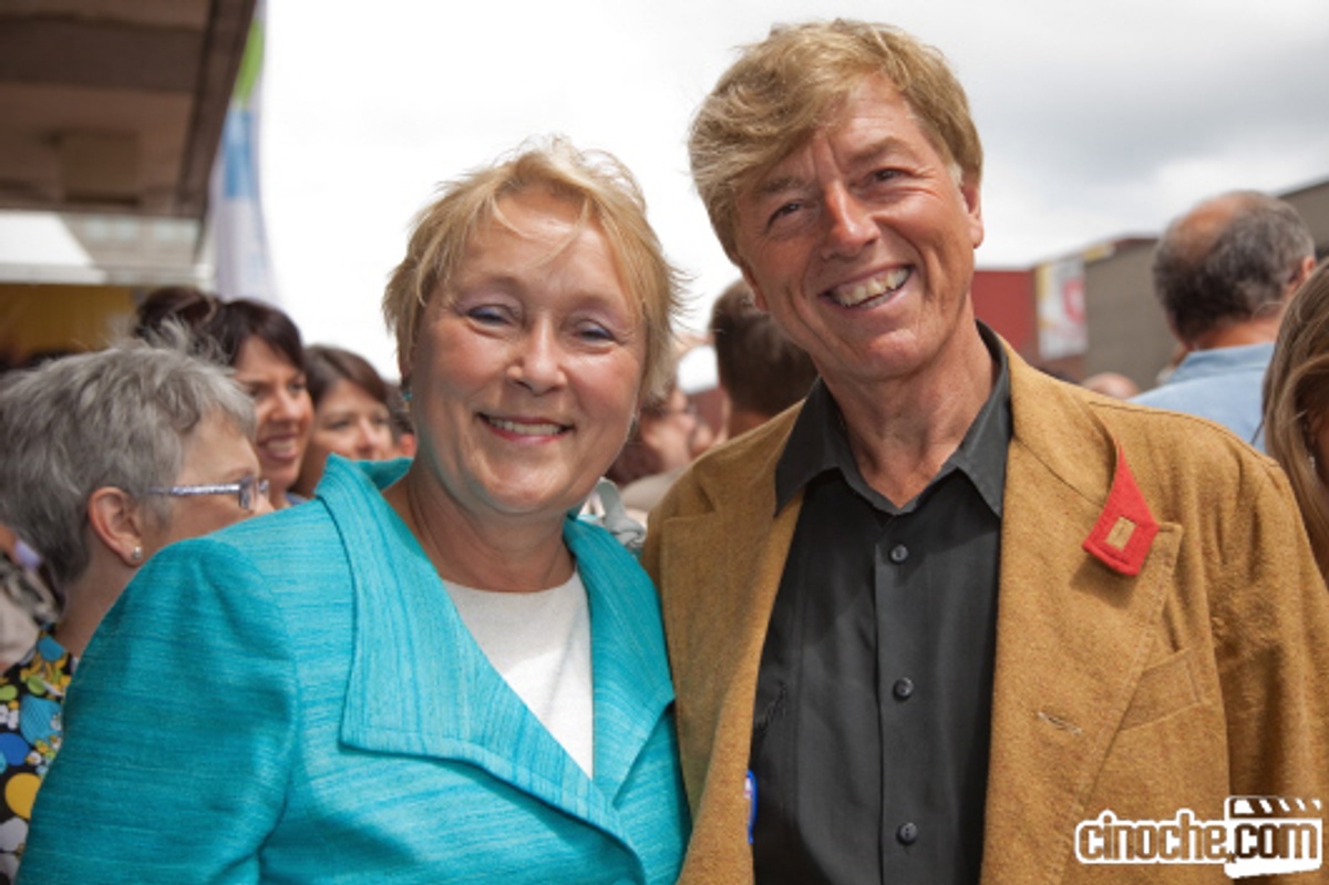 Pauline Marois sur le tapis rouge de De père en flic