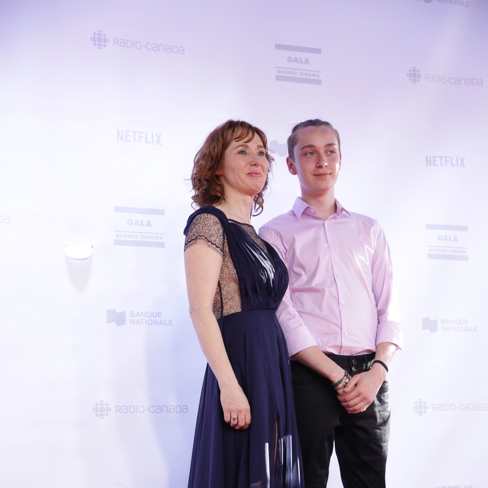 Sur le tapis rouge du Gala Québec Cinéma 2018