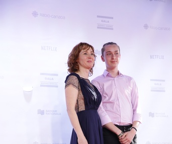 Sur le tapis rouge du Gala Québec Cinéma 2018