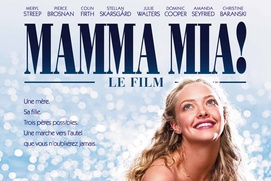 Affiche en français du film Mamma Mia! Affiche en français du film Mamma Mia!