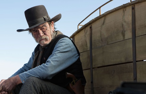 Tommy Lee Jones dans une scène de The Homesman