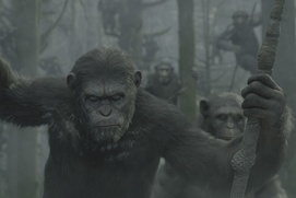 Une scène du film Dawn of the Planet of the Apes Une scène du film Dawn of the Planet of the Apes