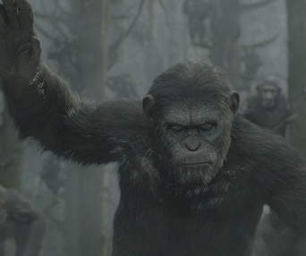 Une scène du film Dawn of the Planet of the Apes