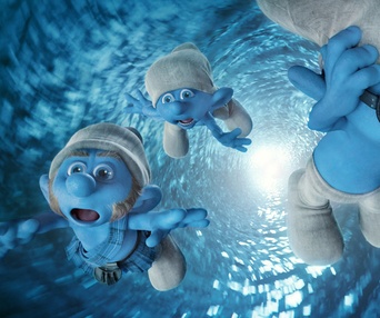 Une scène du film The Smurfs
