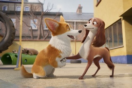 Une scène du film The Queen's Corgi Une scène du film The Queen's Corgi