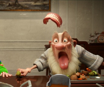 Une scène du film Arthur Christmas
