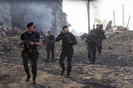 Une scène du film The Expendables 3 Une scène du film The Expendables 3