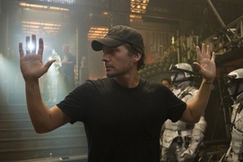 Sur le plateau du film Total Recall