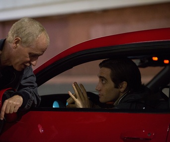 Sur le plateau du film Nightcrawler