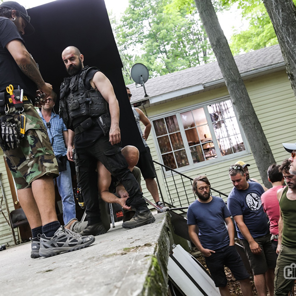 Sur le plateau du film Nitro Rush