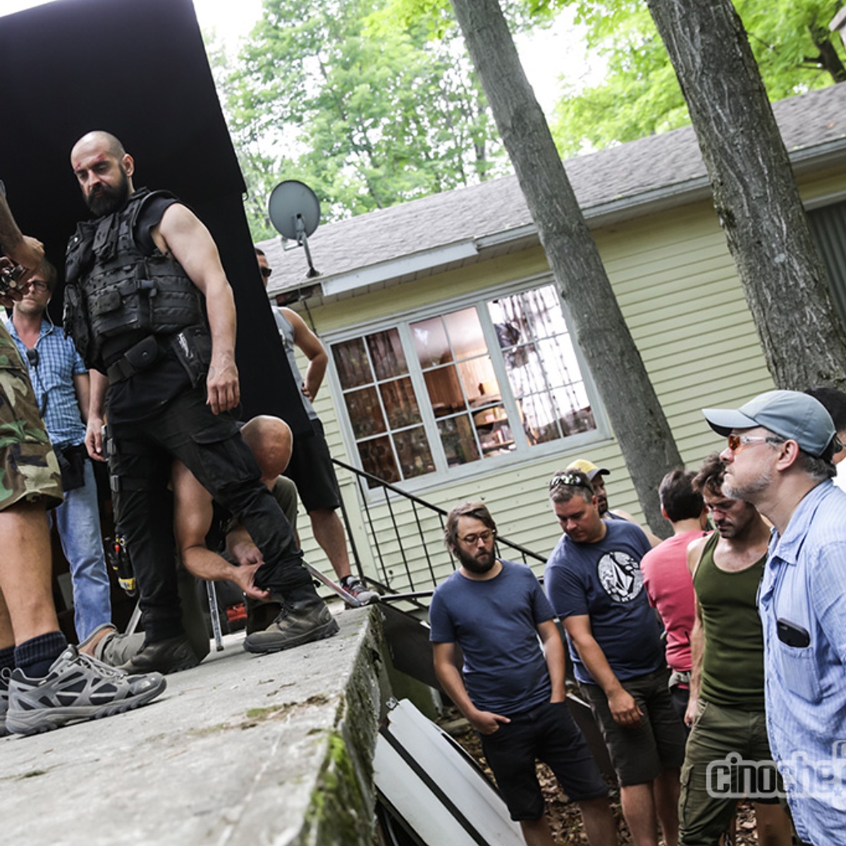 Sur le plateau du film Nitro Rush