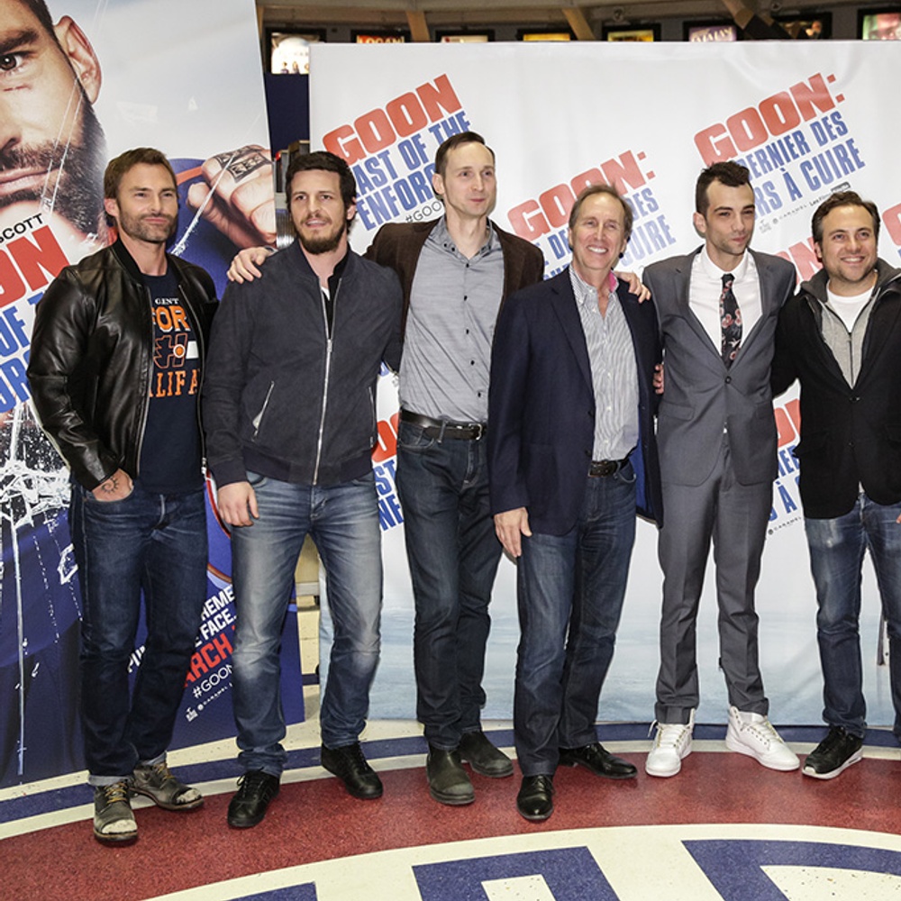 Sur le tapis rouge du film Goon: Last of the Enforcers