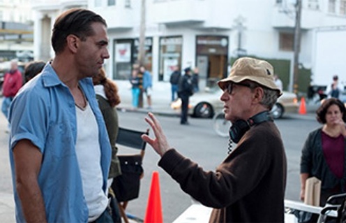 Woody Allen et Bobby Cannavale sur le plateau de Blue Jasmine