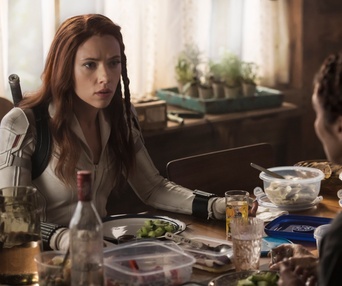 Une scène du film Black Widow