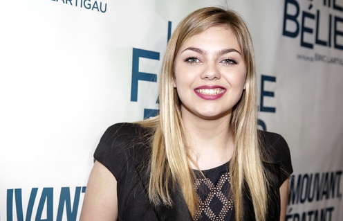 Sur le tapis rouge du film La famille Bélier